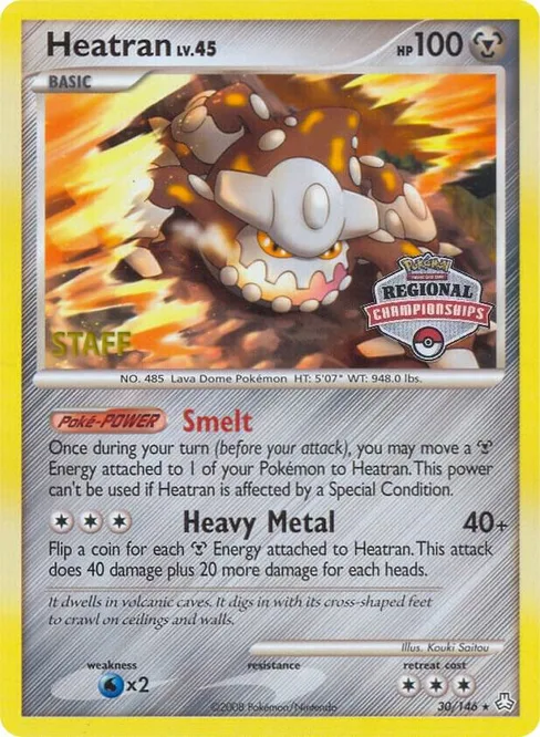 Heatran, League & Championship Cards #30