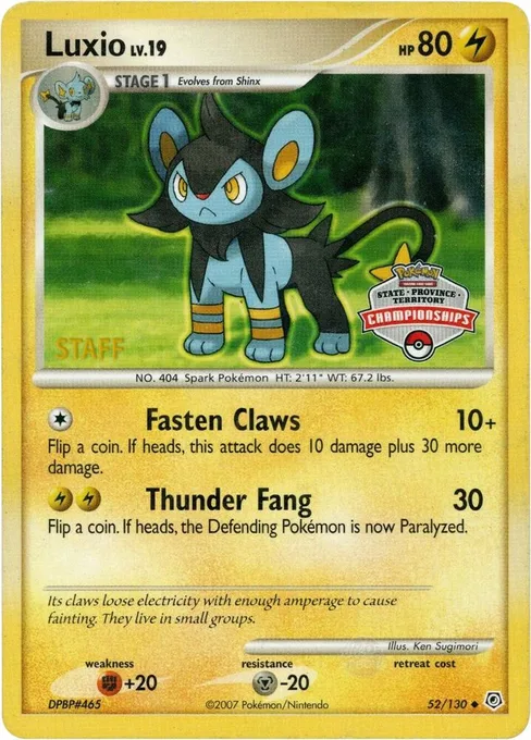 Luxio, League & Championship Cards #52