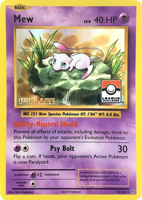 Mew, League & Championship Cards #53