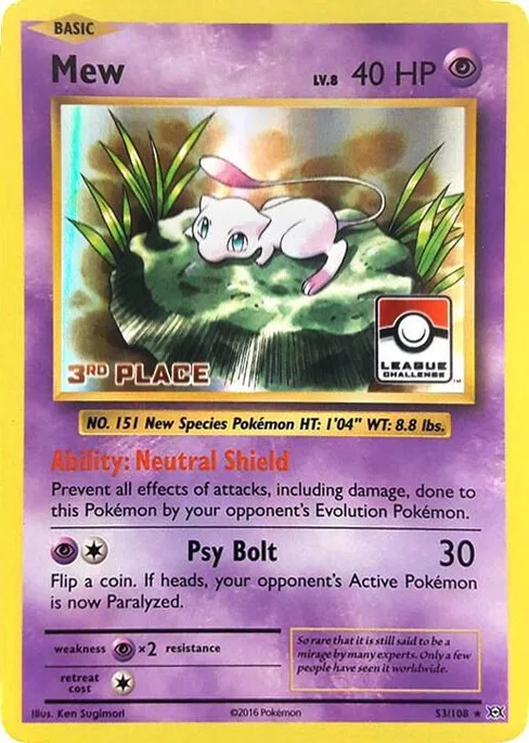 Mew, League & Championship Cards #53