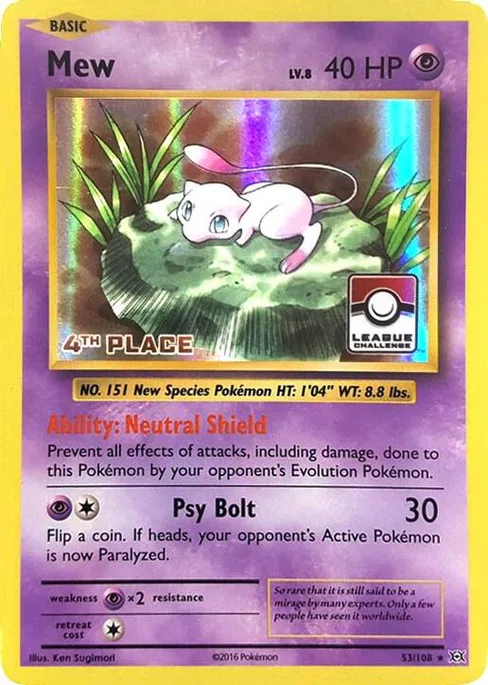 Mew, League & Championship Cards #53
