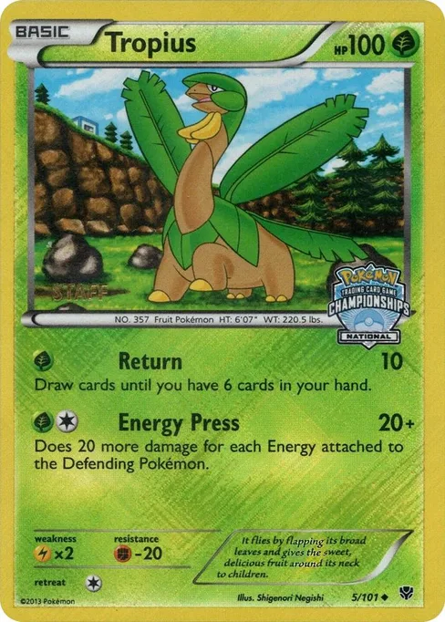 Tropius, League & Championship Cards #5