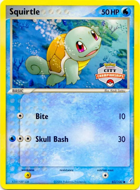 Squirtle, League & Championship Cards #63
