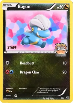 Bagon, League & Championship Cards (Regional Championships, Staff)
