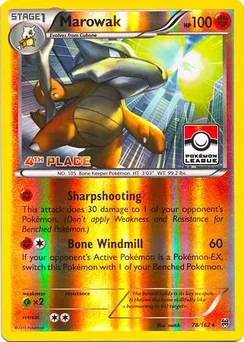 Marowak, League & Championship Cards (Pokemon League, 4th Place)