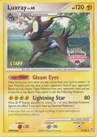 Luxray, League & Championship Cards #7