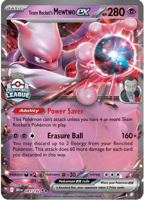 Team Rocket's Mewtwo ex, League & Championship Cards #81