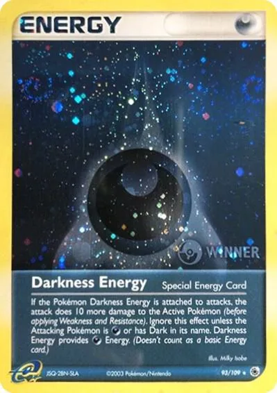 Darkness Energy, League & Championship Cards #93