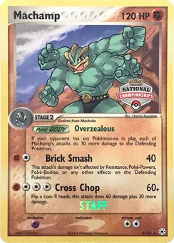 Machamp, League & Championship Cards (National Championships, Staff)