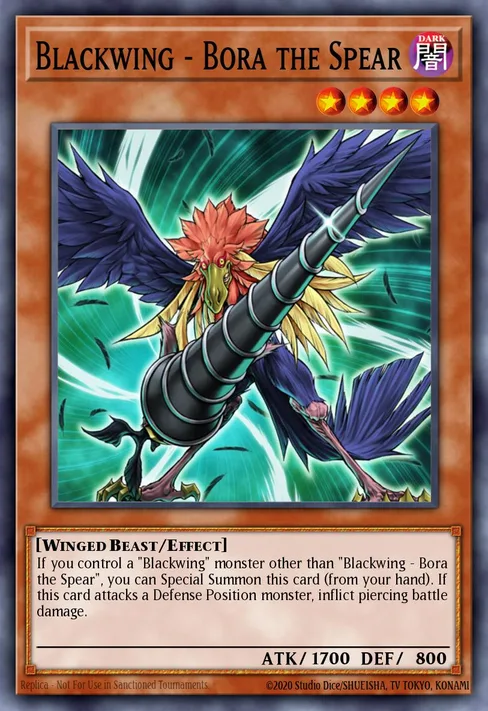 Blackwing - Bora the Spear, Legendary Duelists: White Dragon Abyss #LED3-EN029