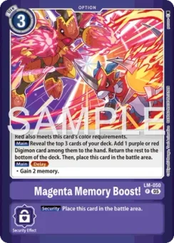 Magenta Memory Boost!, Normal