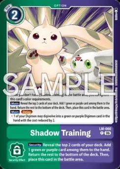 Shadow Training, Normal