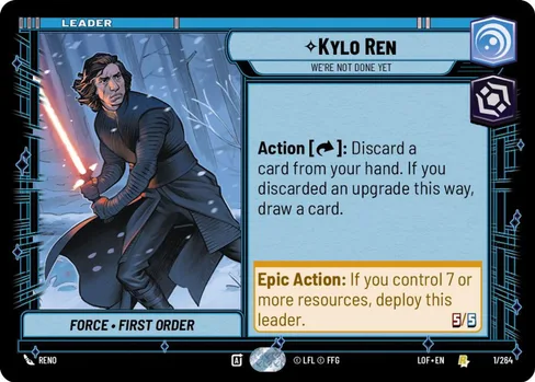 Kylo Ren — We're Not Done Yet, Legends of the Force #001