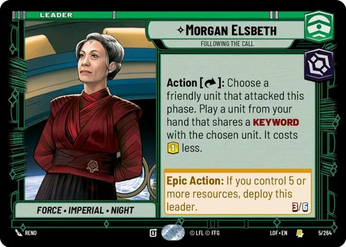 Morgan Elsbeth — Following the Call, Legends of the Force #005
