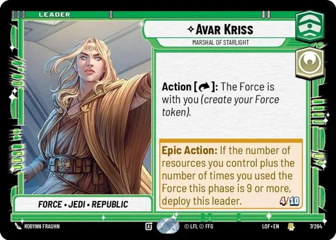 Avar Kriss — Marshal of Starlight, Legends of the Force #007