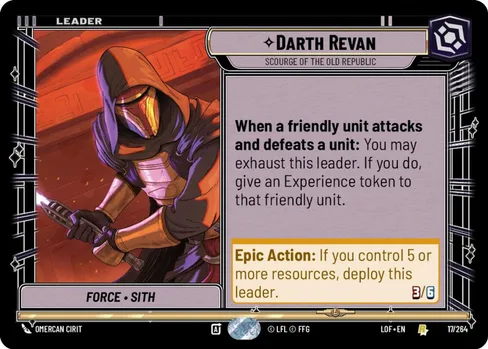 Darth Revan — Scourge of the Old Republic, Legends of the Force #017