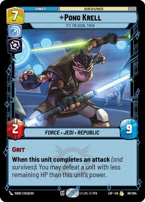 Pong Krell — It's Treason, Then, Legends of the Force #038
