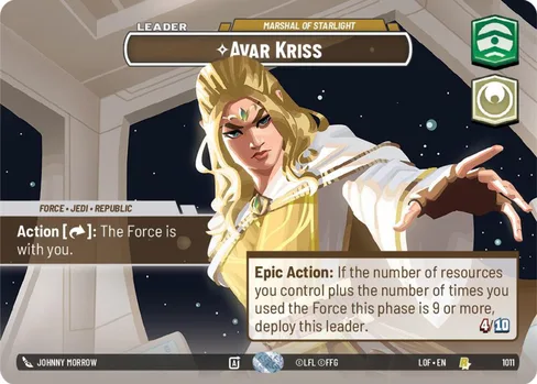 Avar Kriss — Marshal of Starlight, Legends of the Force #1011