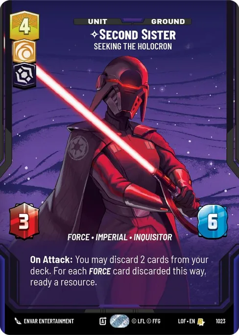 Second Sister — Seeking the Holocron, Legends of the Force #1023
