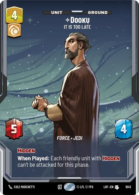 Dooku — It is Too Late, Legends of the Force #1043