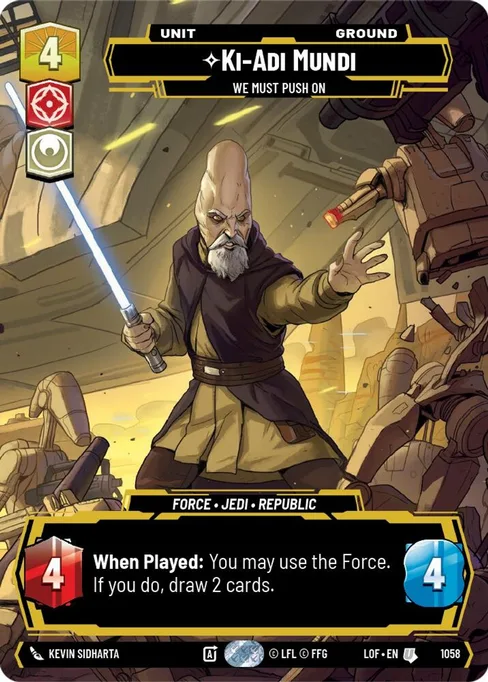 Ki-Adi-Mundi — We Must Push On, Legends of the Force #1058