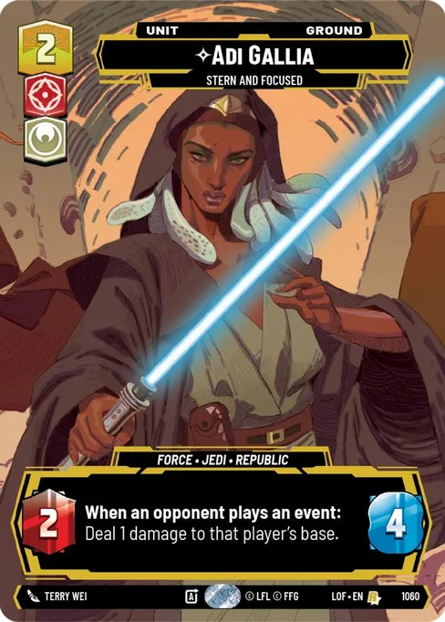 Adi Gallia — Stern and Focused, Legends of the Force #1060