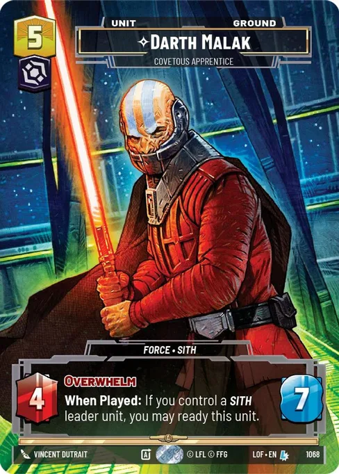 Darth Malak — Covetous Apprentice, Legends of the Force #1068
