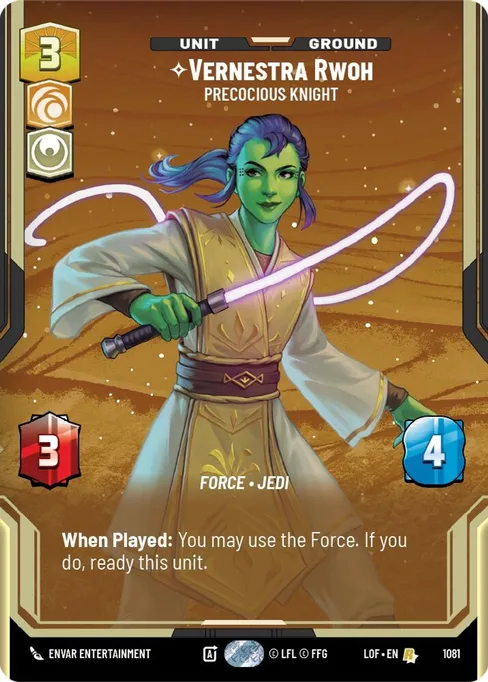 Vernestra Rwoh — Precocious Knight, Legends of the Force #1081