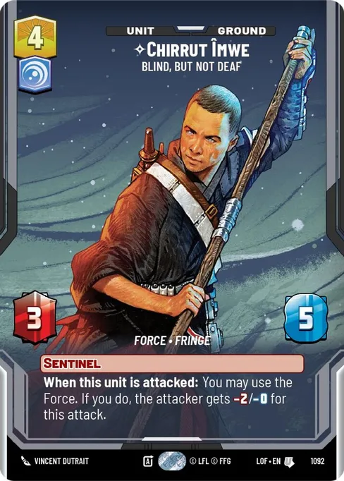 Chirrut Îmwe — Blind, but not Deaf, Legends of the Force #1092