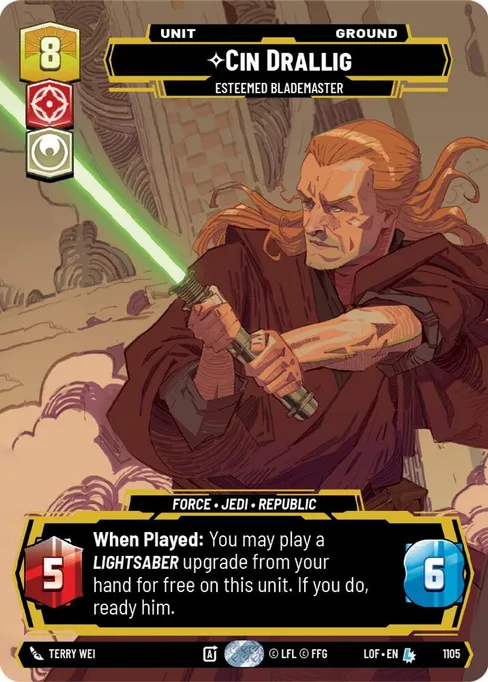 Cin Drallig — Esteemed Blademaster, Legends of the Force #1105
