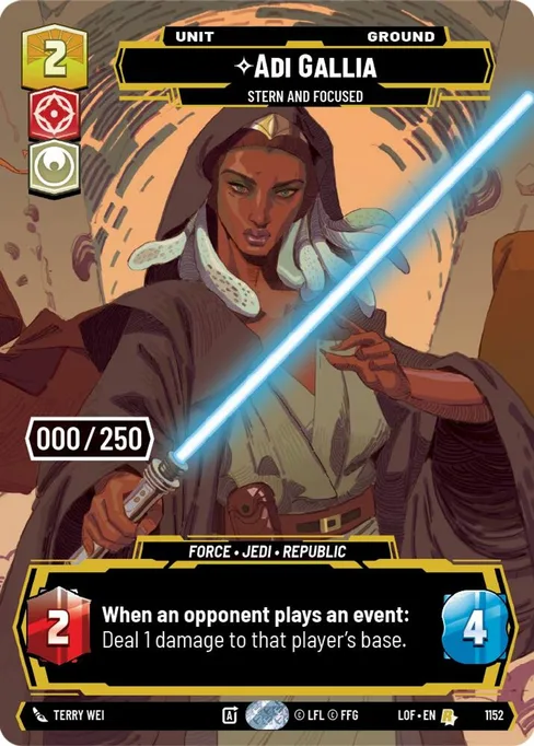 Adi Gallia — Stern and Focused, Legends of the Force #1152