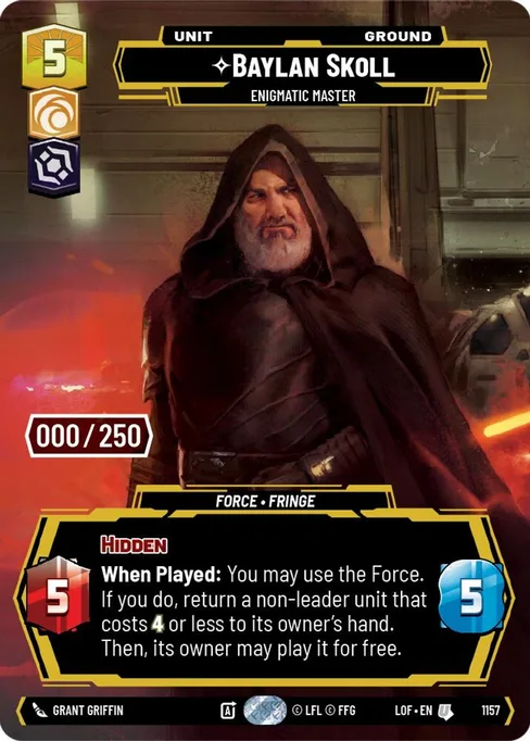 Baylan Skoll — Enigmatic Master, Legends of the Force #1157