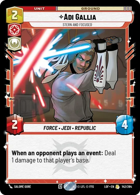 Adi Gallia — Stern and Focused, Legends of the Force #142