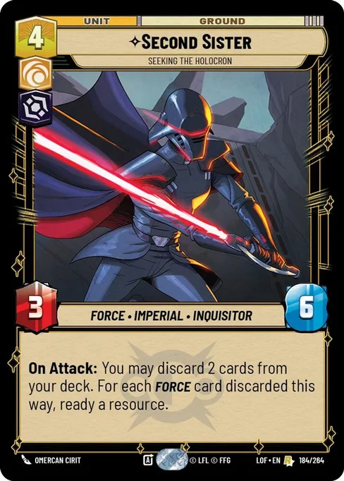 Second Sister — Seeking the Holocron, Legends of the Force #184