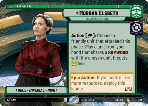 Morgan Elsbeth — Following the Call, Legends of the Force #269
