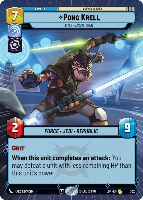 Pong Krell — It's Treason, Then, Legends of the Force #302