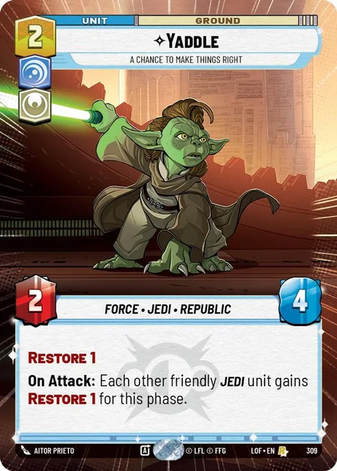 Yaddle — A Chance to Make Things Right, Legends of the Force #309