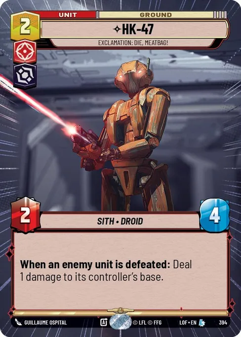 HK-47 — Exclamation: Die, Meatbag!, Legends of the Force #394
