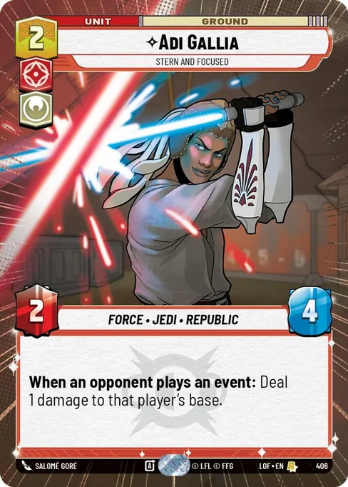 Adi Gallia — Stern and Focused, Legends of the Force #406