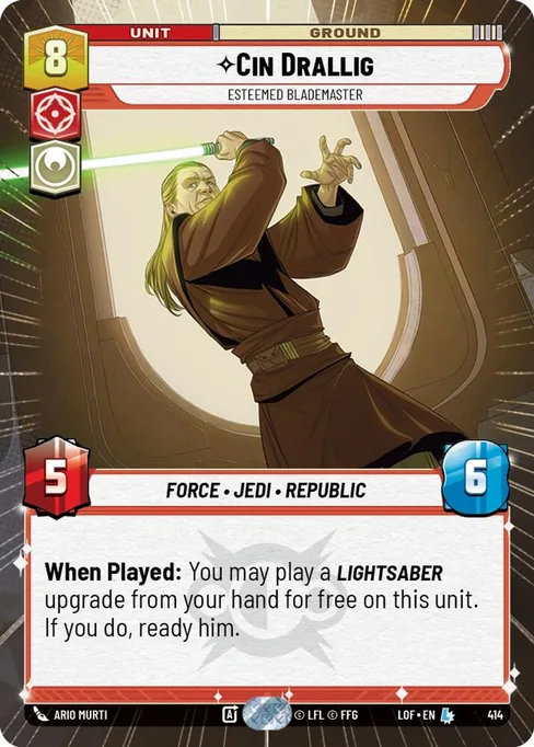 Cin Drallig — Esteemed Blademaster, Legends of the Force #414