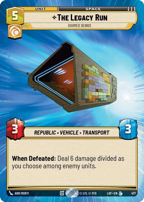 The Legacy Run — Doomed Debris, Legends of the Force #477