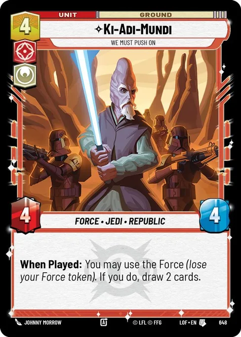 Ki-Adi-Mundi — We Must Push On, Legends of the Force #648