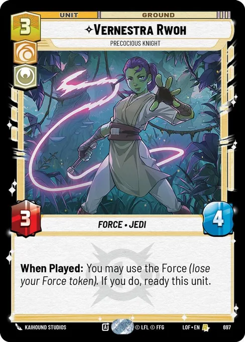 Vernestra Rwoh — Precocious Knight, Legends of the Force #697