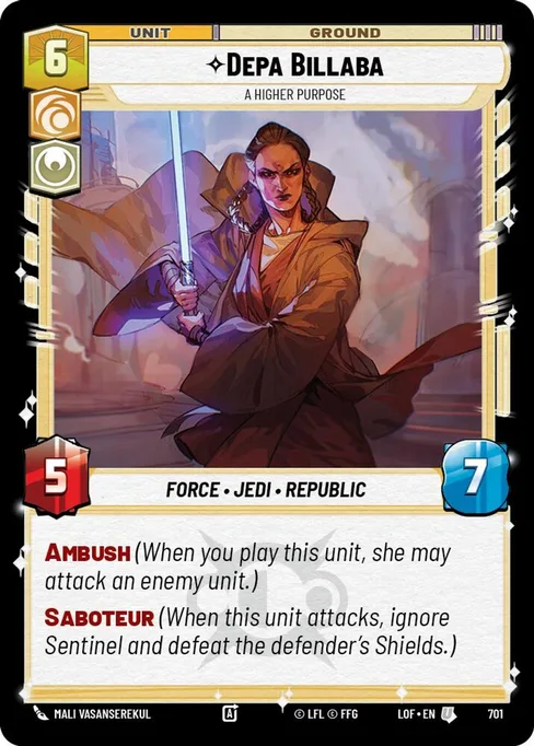 Depa Billaba — A Higher Purpose, Legends of the Force #701