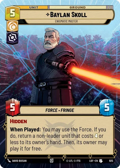 Baylan Skoll — Enigmatic Master, Legends of the Force #925