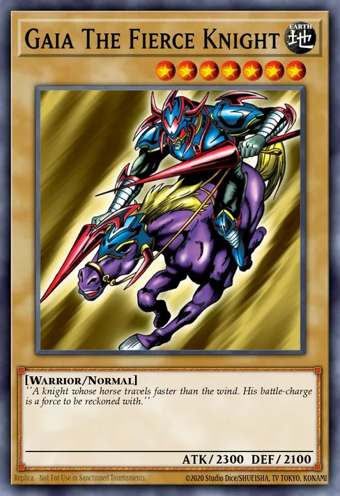Gaia The Fierce Knight, Legend of Blue Eyes White Dragon #LOB-006