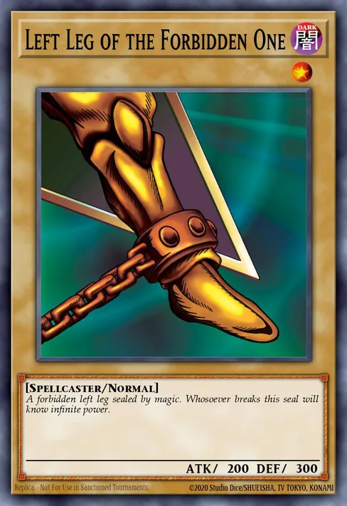 Left Leg of the Forbidden One, Legend of Blue Eyes White Dragon #LOB-121