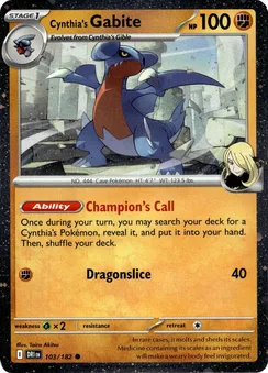 Cynthia's Gabite, Cosmos Holo
