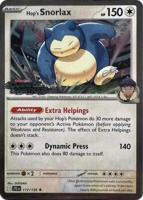 Hop's Snorlax, Miscellaneous Cards & Products #117
