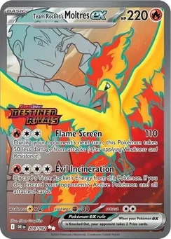 Team Rocket's Moltres ex, Destined Rivals Stamp